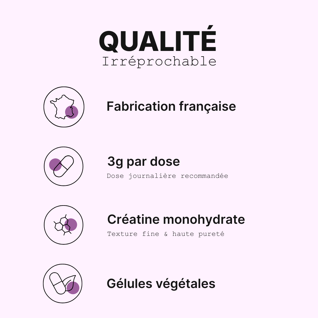 Créatine Femme – Force & Tonicité