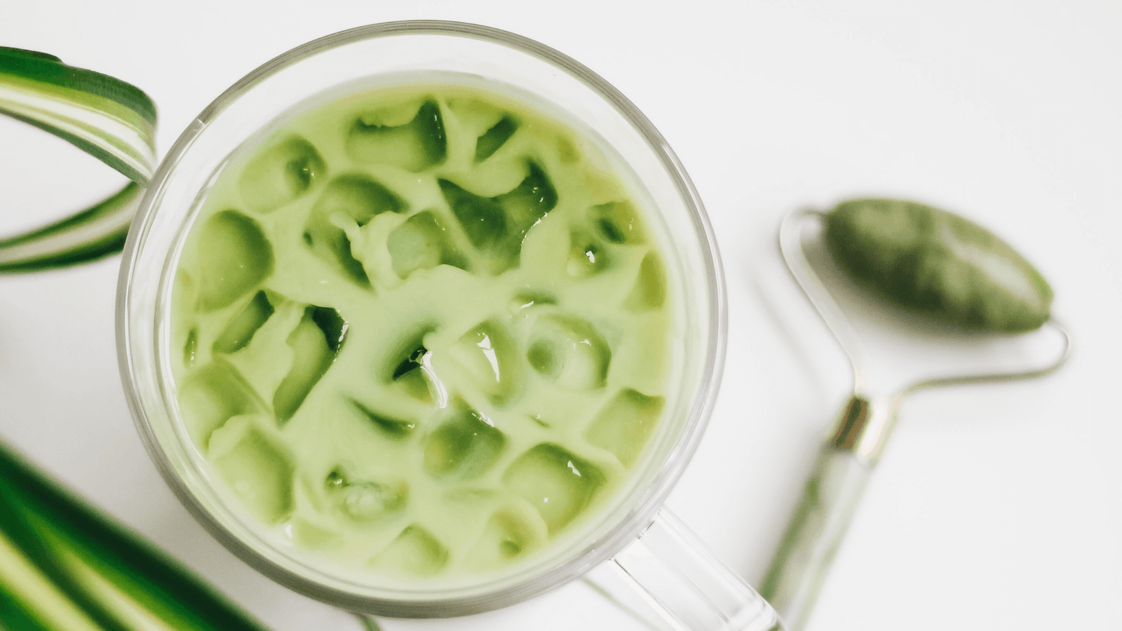 matcha latte collagène