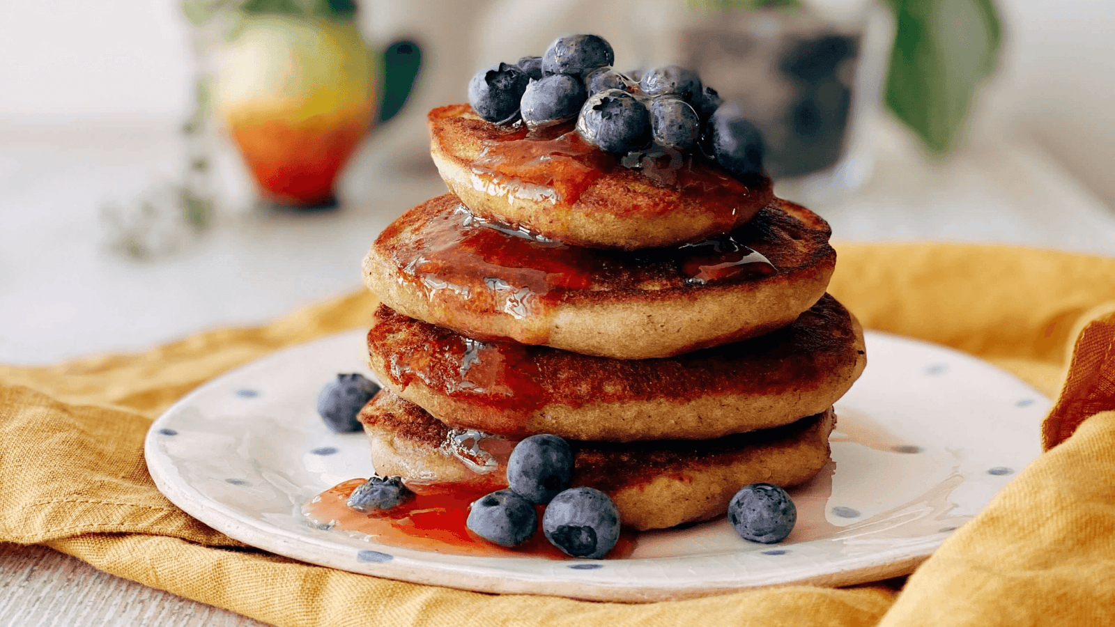 pancakes healthy collagène et cassis
