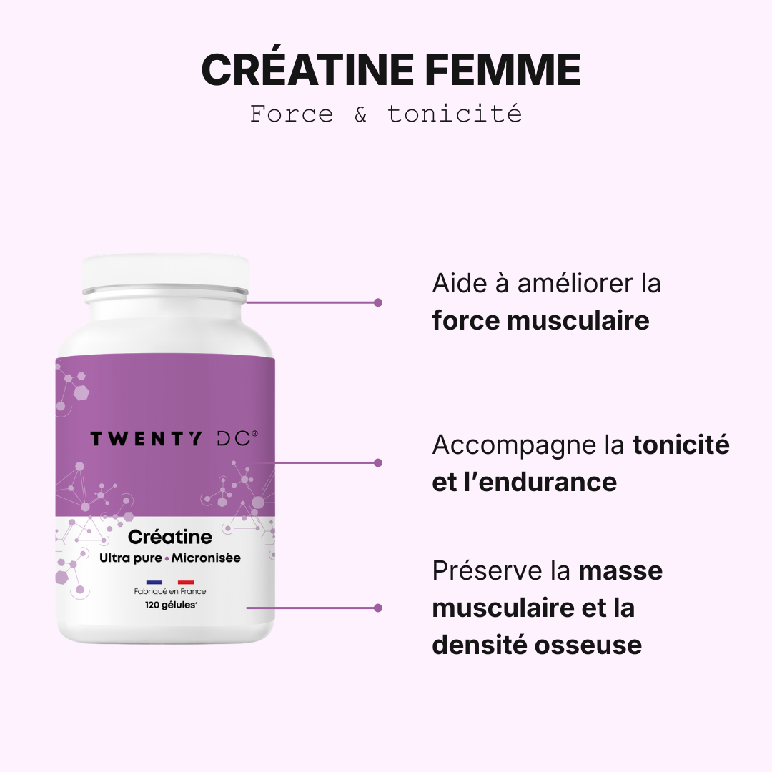 Créatine Femme – Force & Tonicité
