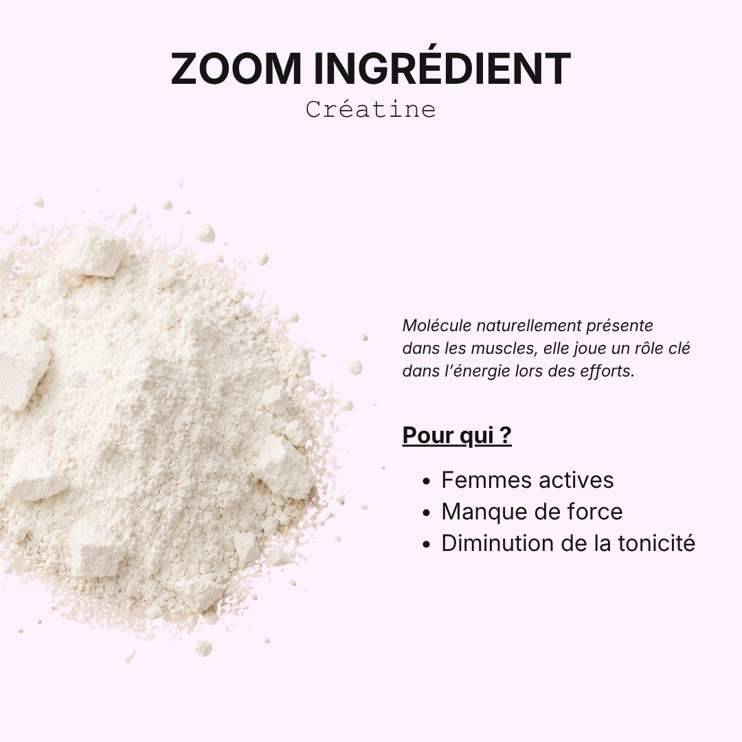 Créatine Femme – Force & Tonicité