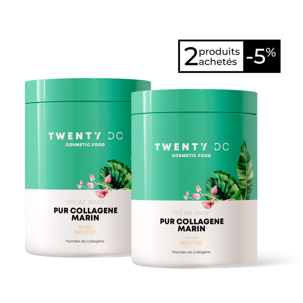 Lot de 2 : Collagène marin pur