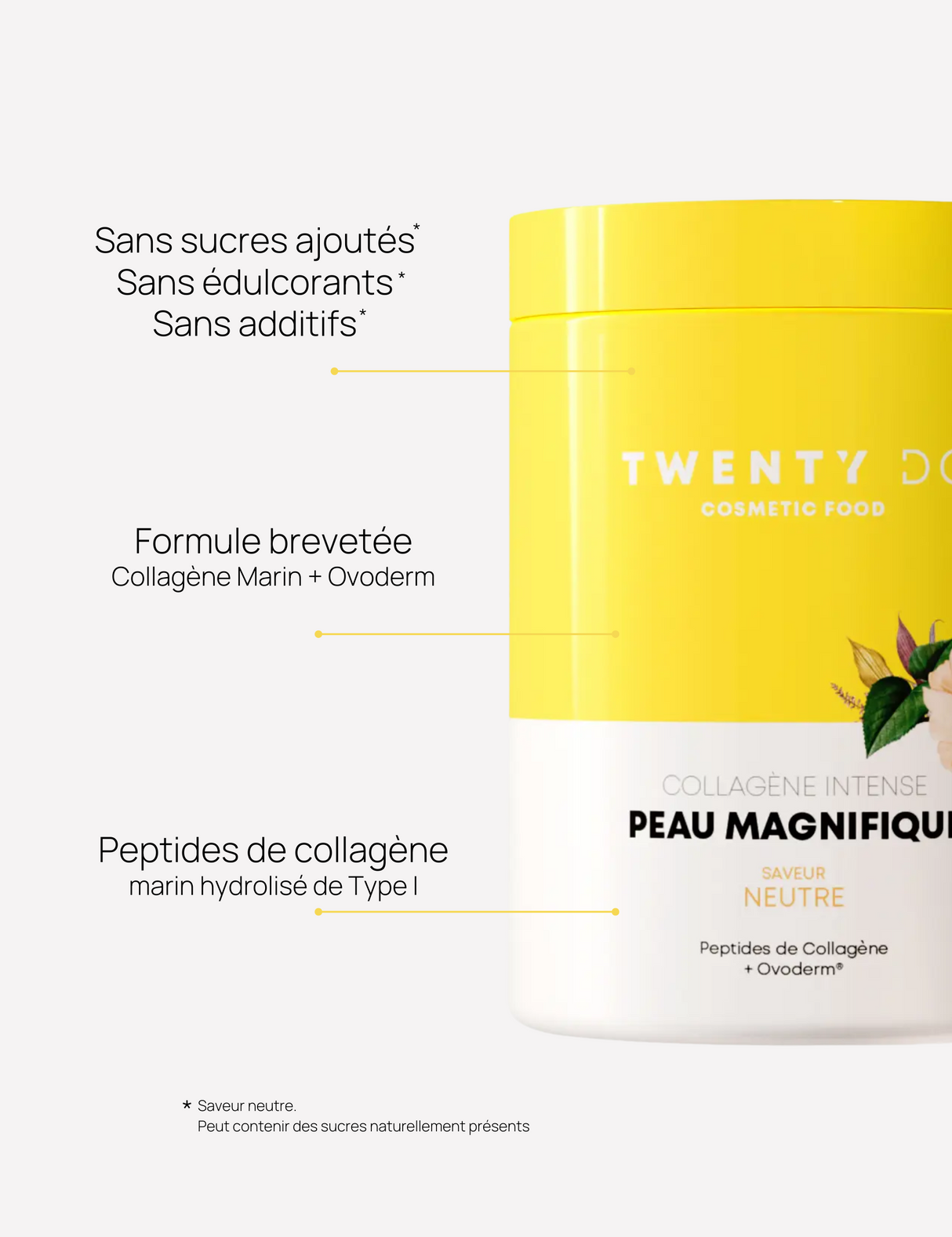 Avantages Collagène Peau Magnifique Twenty DC